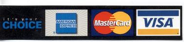 Visa - MasterCard - Americam Express - Paypal